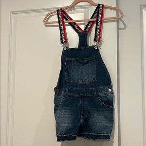 Levi's Blue Denim Overalls Classic Bib Design